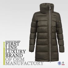 Manteau en soie Nylon Léger Femmes d&#39;hiver Long Style Franch Design